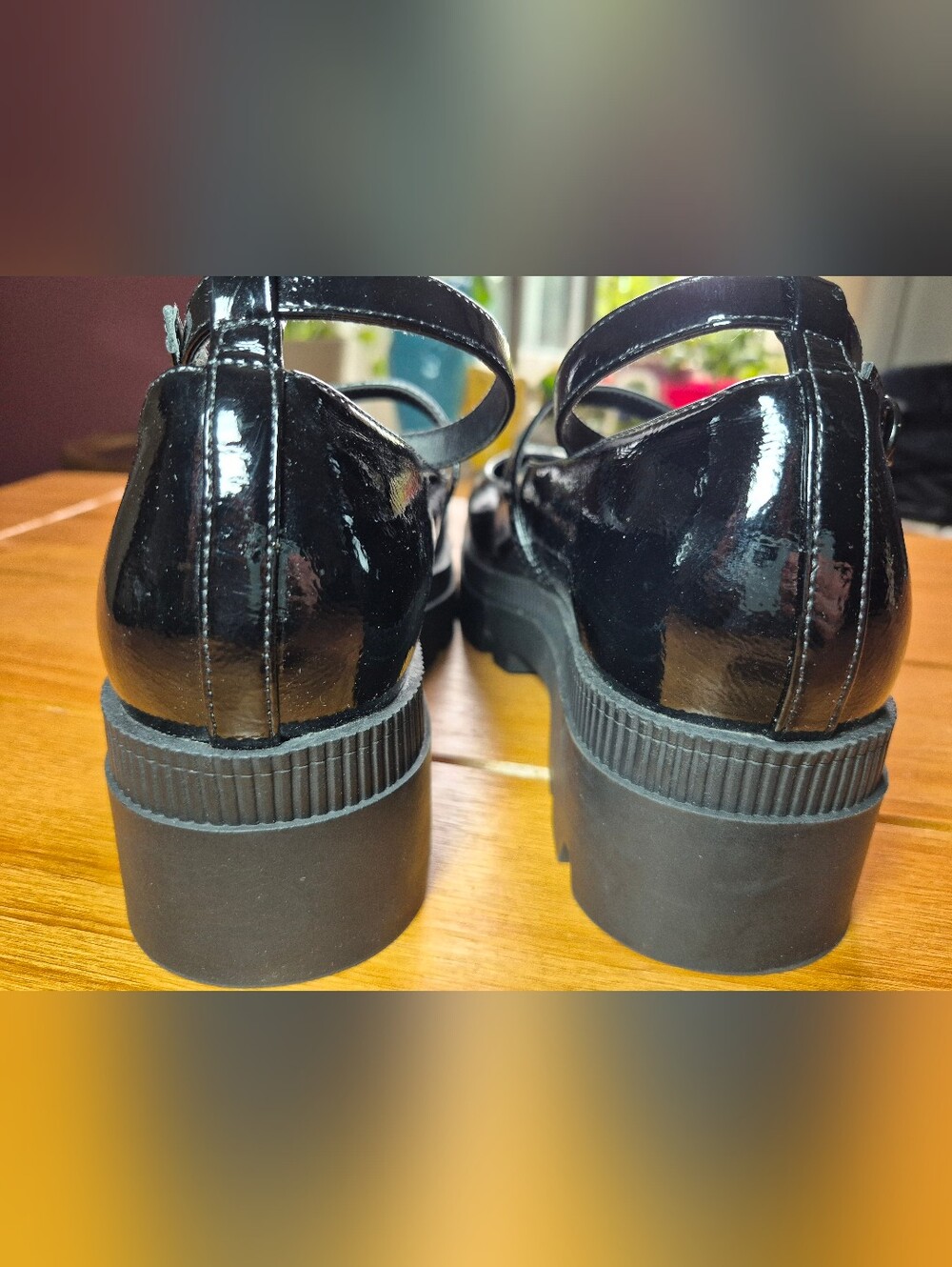 Jessica Simpson Patent Platform Mary Janes - Size 10 - Picture 5 of 7